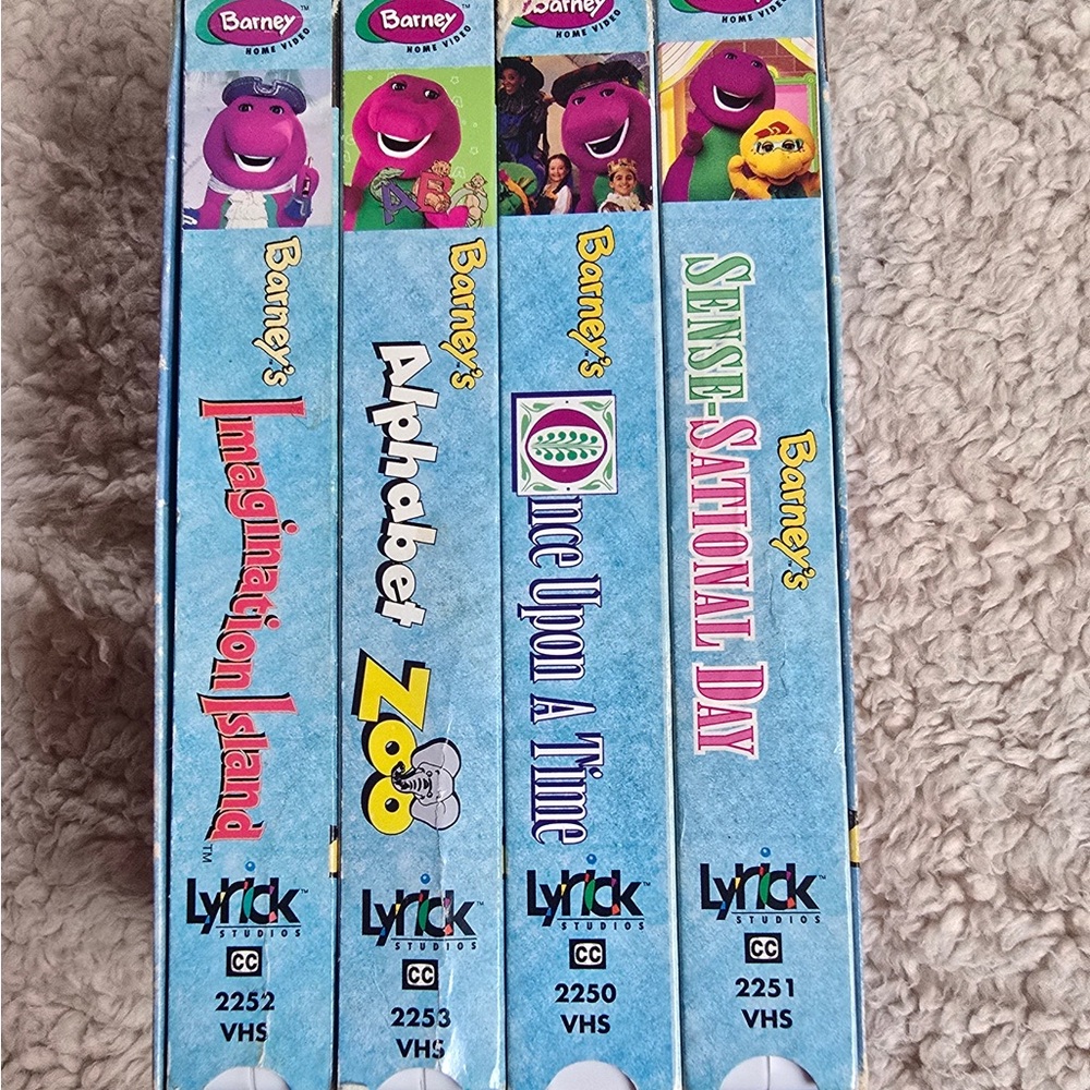 Barney Fun-Tastic Value Pack VHS Set - Blue & Purple